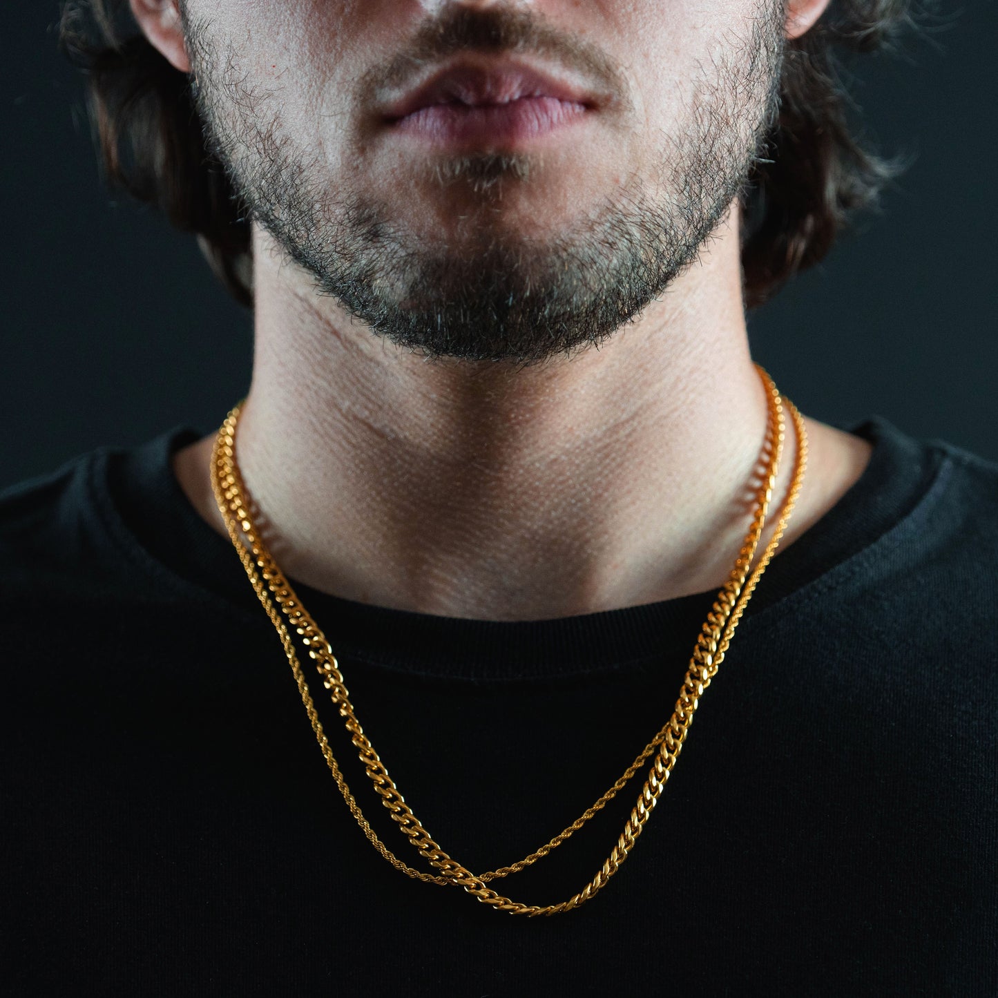 Cadena Cubana (Oro) 5mm