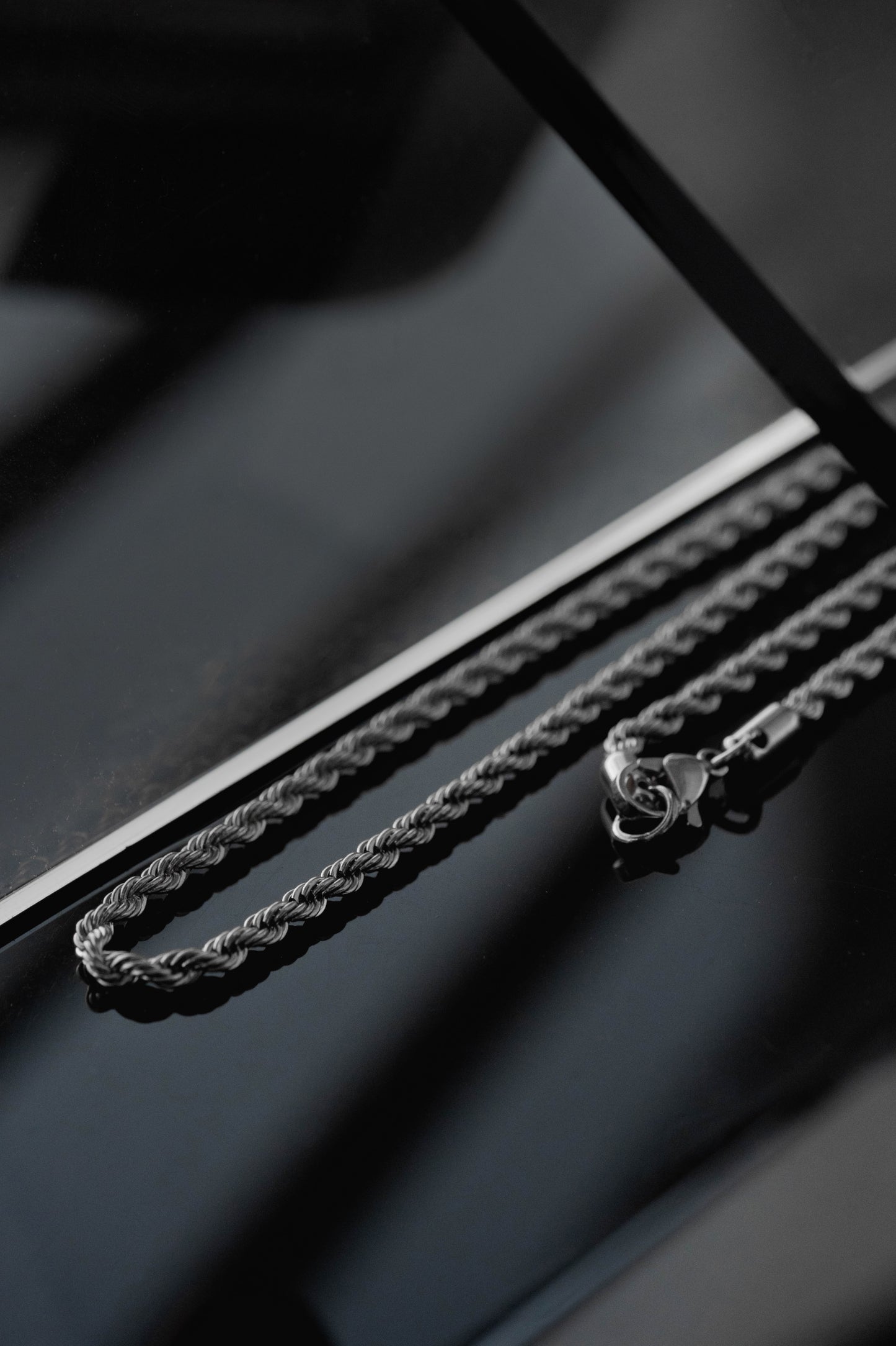 Cadena De Cuerda (Plata) 5mm
