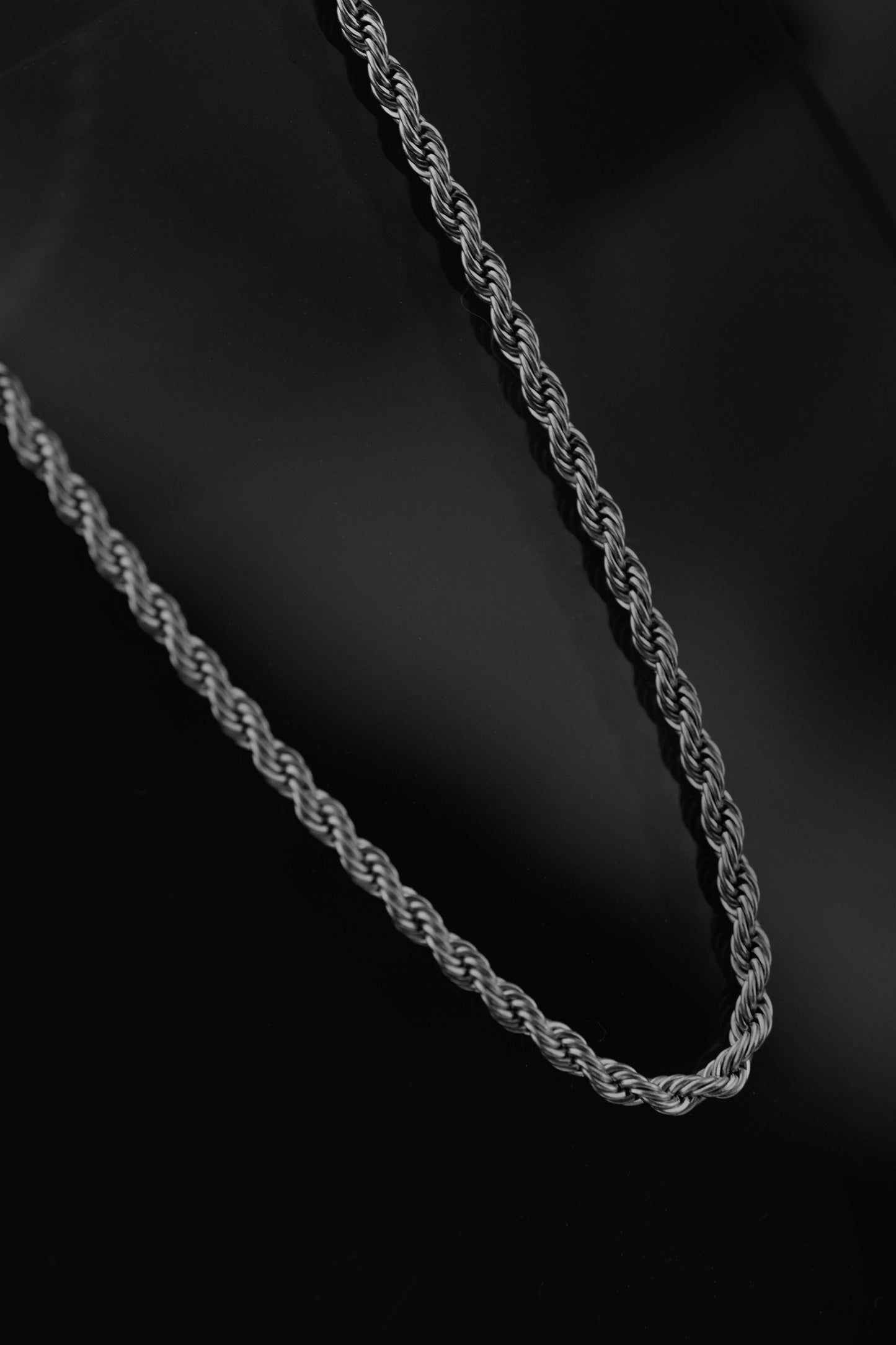 Cadena De Cuerda (Plata) 5mm