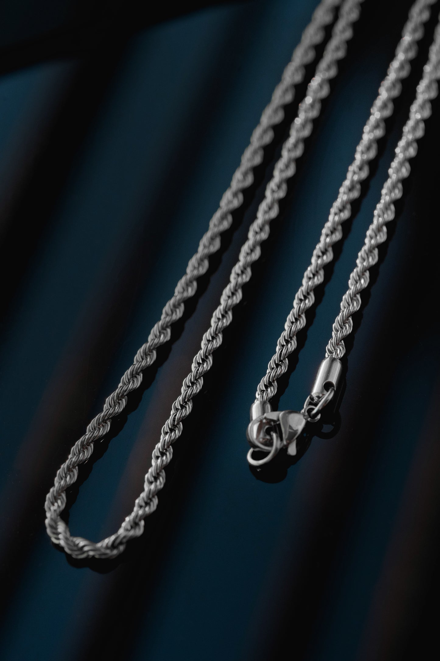 Cadena De Cuerda (Plata) 5mm