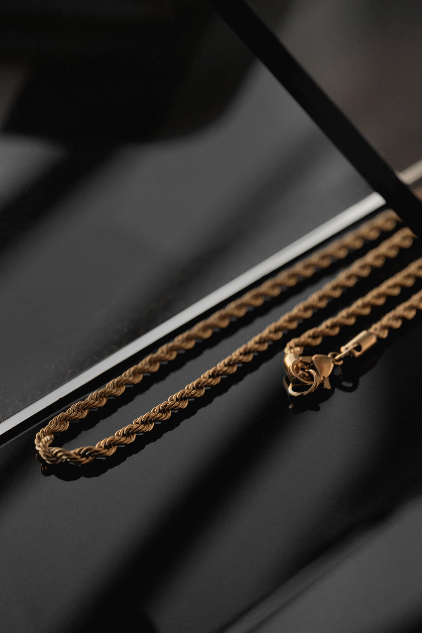 Cadena De Cuerda (Oro) 5mm