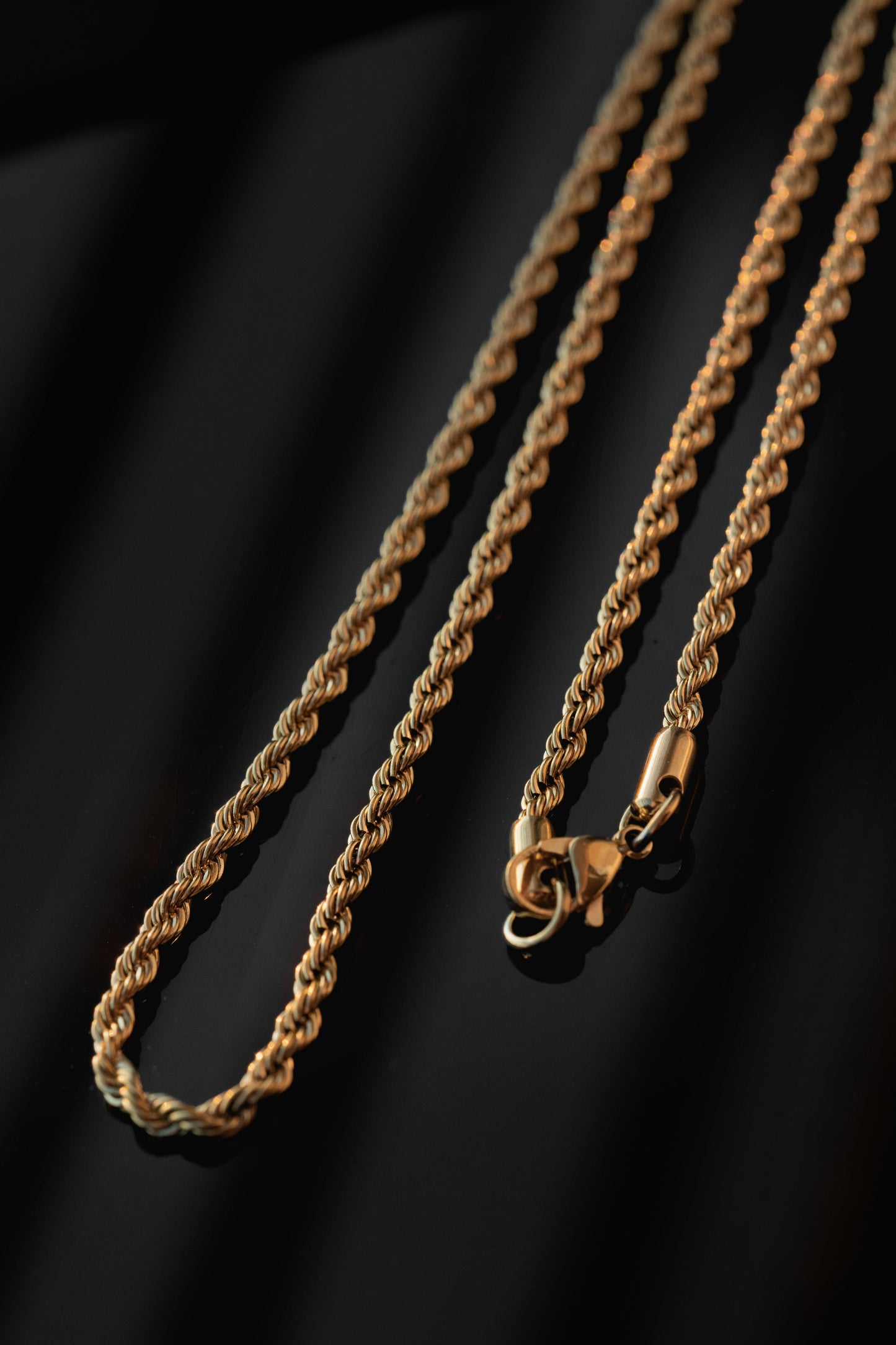 Cadena De Cuerda (Oro) 5mm